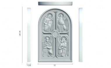 Religious panels (PR_0310) 3D model for CNC machine