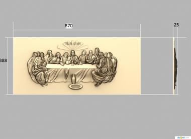 Religious panels (PR_0327) 3D model for CNC machine