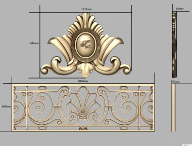 Fence (PRL_0110) 3D model for CNC machine