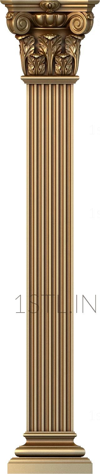 Pilasters (PL_0057-9) 3D model for CNC machine