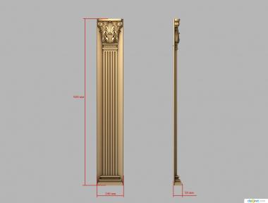 Pilasters (PL_0141) 3D model for CNC machine