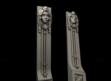 Pilasters (PL_0143) 3D model for CNC machine