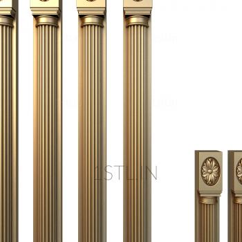 Pilasters (PL_0147) 3D model for CNC machine