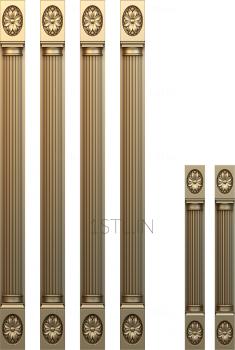 Pilasters (PL_0147) 3D model for CNC machine