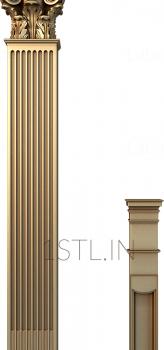 Pilasters (PL_0154) 3D model for CNC machine