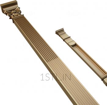 Pilasters (PL_0154) 3D model for CNC machine