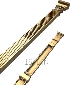 Pilasters (PL_0154) 3D model for CNC machine