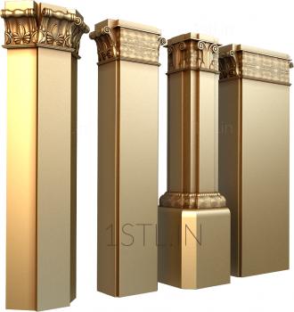 Pilasters (PL_0163) 3D model for CNC machine