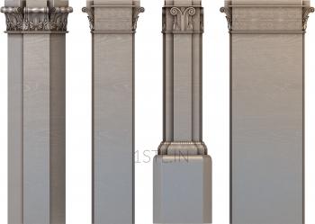 Pilasters (PL_0163) 3D model for CNC machine