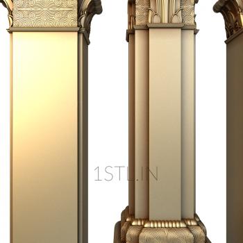 Pilasters (PL_0163) 3D model for CNC machine