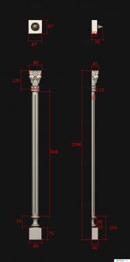 Pilasters (PL_0189) 3D model for CNC machine