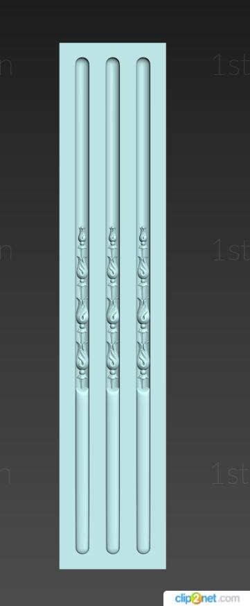 Pilasters (PL_0198) 3D model for CNC machine