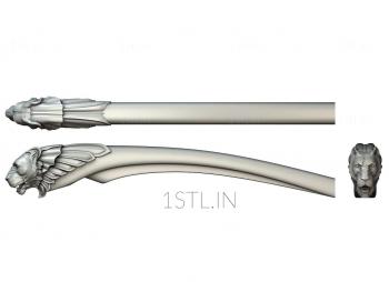 Armrest (PDL_0032) 3D model for CNC machine