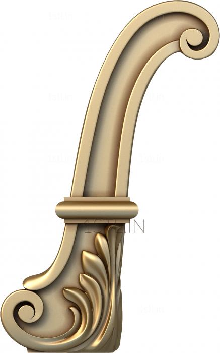 Armrest (PDL_0036) 3D model for CNC machine