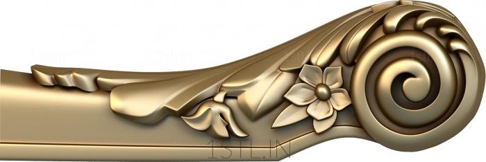 Armrest (PDL_0052) 3D model for CNC machine