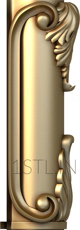 Half-column (PST_0005) 3D model for CNC machine