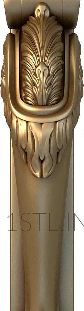 Half-column (PST_0006) 3D model for CNC machine