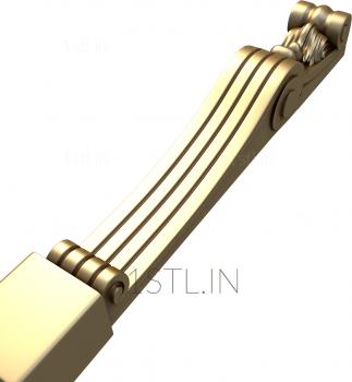 Half-column (PST_0009) 3D model for CNC machine