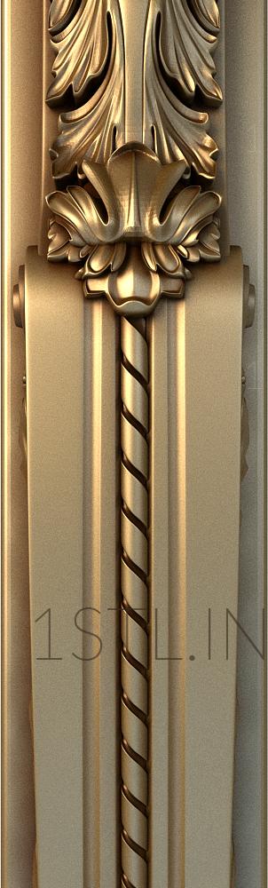 Half-column (PST_0027) 3D model for CNC machine