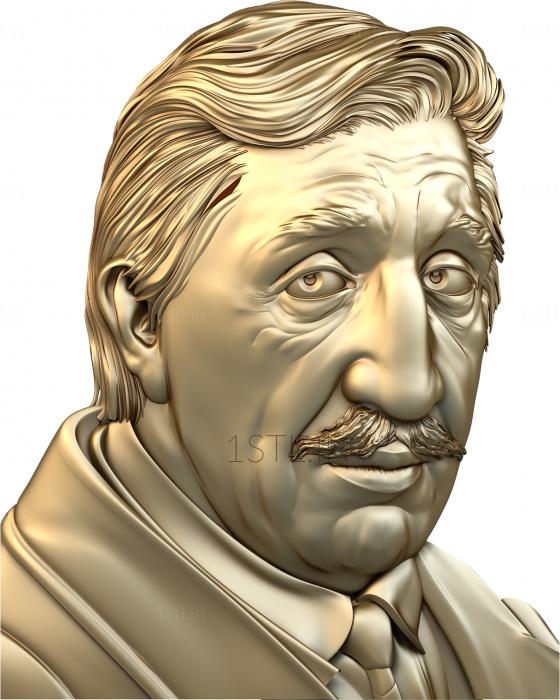 Portrait (PRT_0005) 3D model for CNC machine