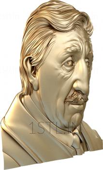 Portrait (PRT_0005) 3D model for CNC machine