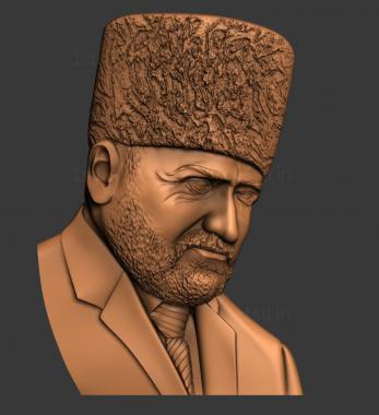 Portrait (PRT_0040) 3D model for CNC machine