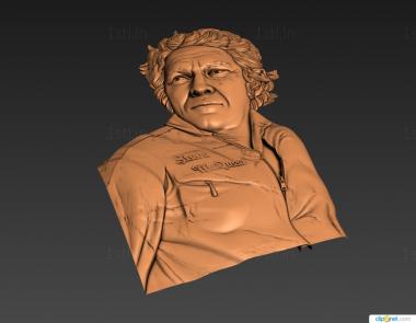 Portrait (PRT_0132) 3D model for CNC machine