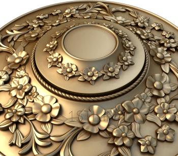 Ceiling rose (PRZ_0006) 3D model for CNC machine