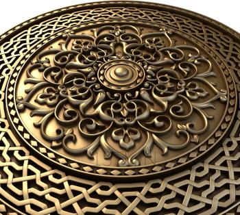 Ceiling rose (PRZ_0029) 3D model for CNC machine