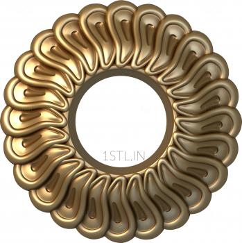 Ceiling rose (PRZ_0039) 3D model for CNC machine