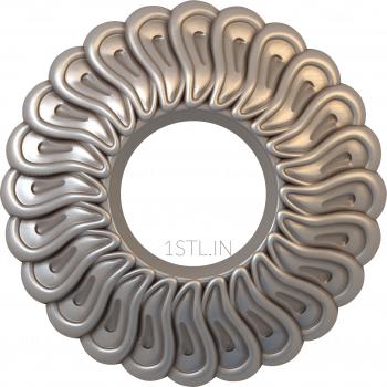 Ceiling rose (PRZ_0039) 3D model for CNC machine