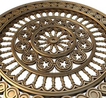 Ceiling rose (PRZ_0043) 3D model for CNC machine