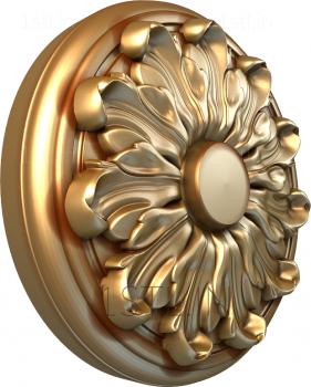 Ceiling rose (PRZ_0050) 3D model for CNC machine