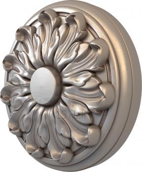 Ceiling rose (PRZ_0050) 3D model for CNC machine