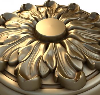 Ceiling rose (PRZ_0050) 3D model for CNC machine