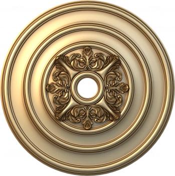 Ceiling rose (PRZ_0052) 3D model for CNC machine