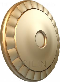 Ceiling rose (PRZ_0055) 3D model for CNC machine