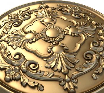 Ceiling rose (PRZ_0059) 3D model for CNC machine