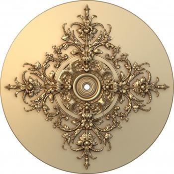 Ceiling rose (PRZ_0067-9) 3D model for CNC machine