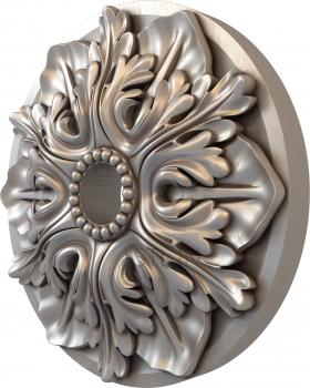 Ceiling rose (PRZ_0082) 3D model for CNC machine