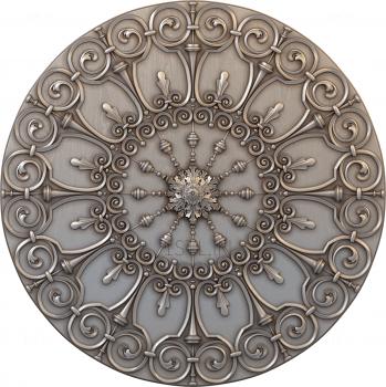 Ceiling rose (PRZ_0083) 3D model for CNC machine