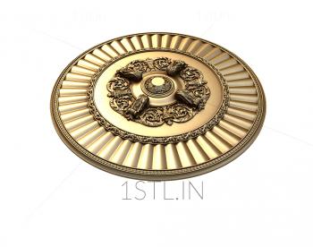 Ceiling rose (PRZ_0097) 3D model for CNC machine