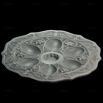 Ceiling rose (PRZ_0098) 3D model for CNC machine