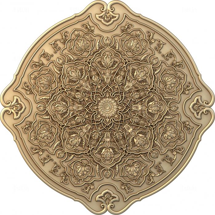 Ceiling rose (PRZ_0113) 3D model for CNC machine