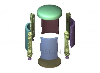 Pouff (PFK_0005) 3D model for CNC machine