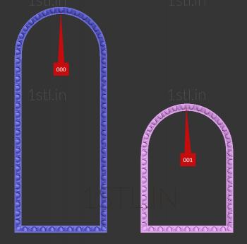 Figured frame (RMF_0708) 3D model for CNC machine