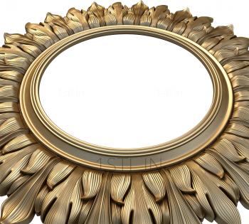 Round frame (RK_0003) 3D model for CNC machine