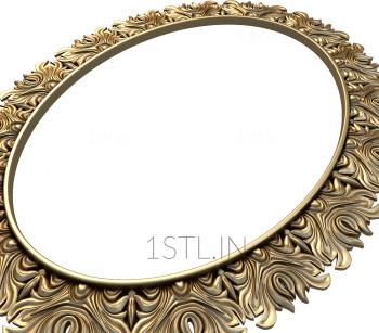 Round frame (RK_0007) 3D model for CNC machine