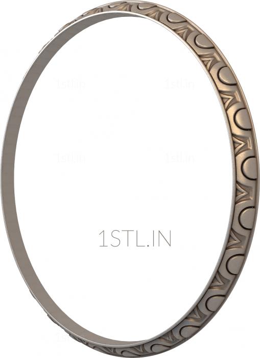 Round frame (RK_0025) 3D model for CNC machine