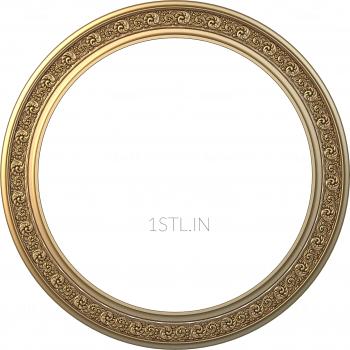 Round frame (RK_0036) 3D model for CNC machine